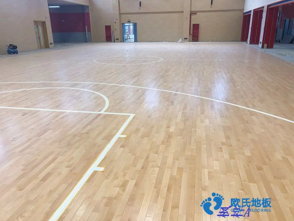 楓木一級籃球木地板,22厚雙層龍骨結構運動木地板